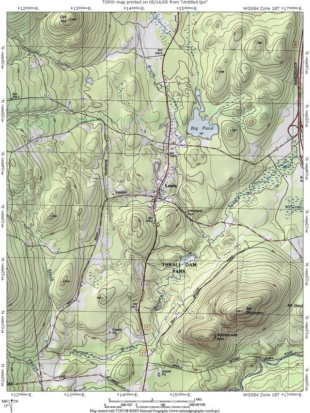 Lewis Topographic Map, click for larger map