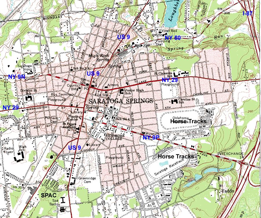Saratoga Springs City Map
